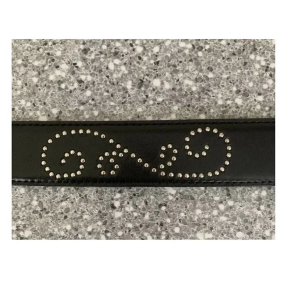 Brighton black leather belt